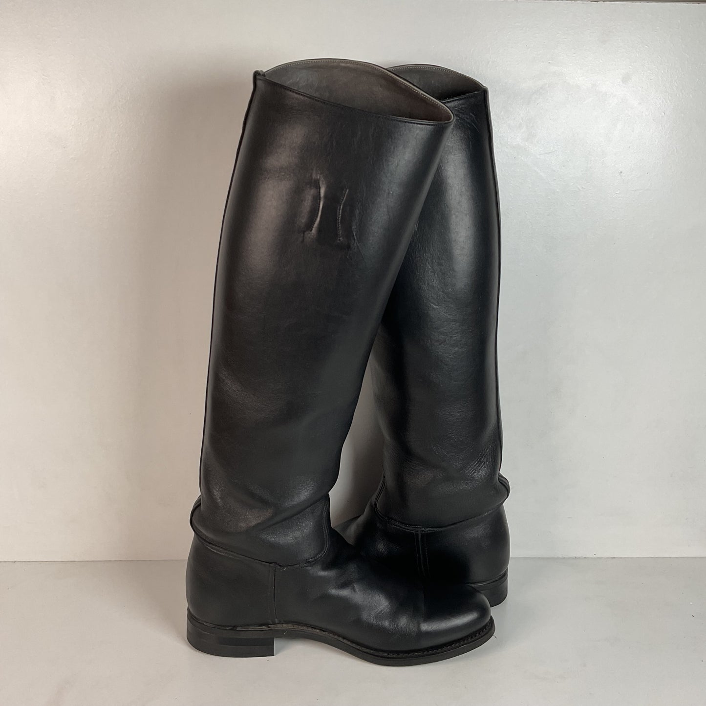 Dehner Women’s Stock Riding Dress Boots 7.5 C USA Made Cloth Pull