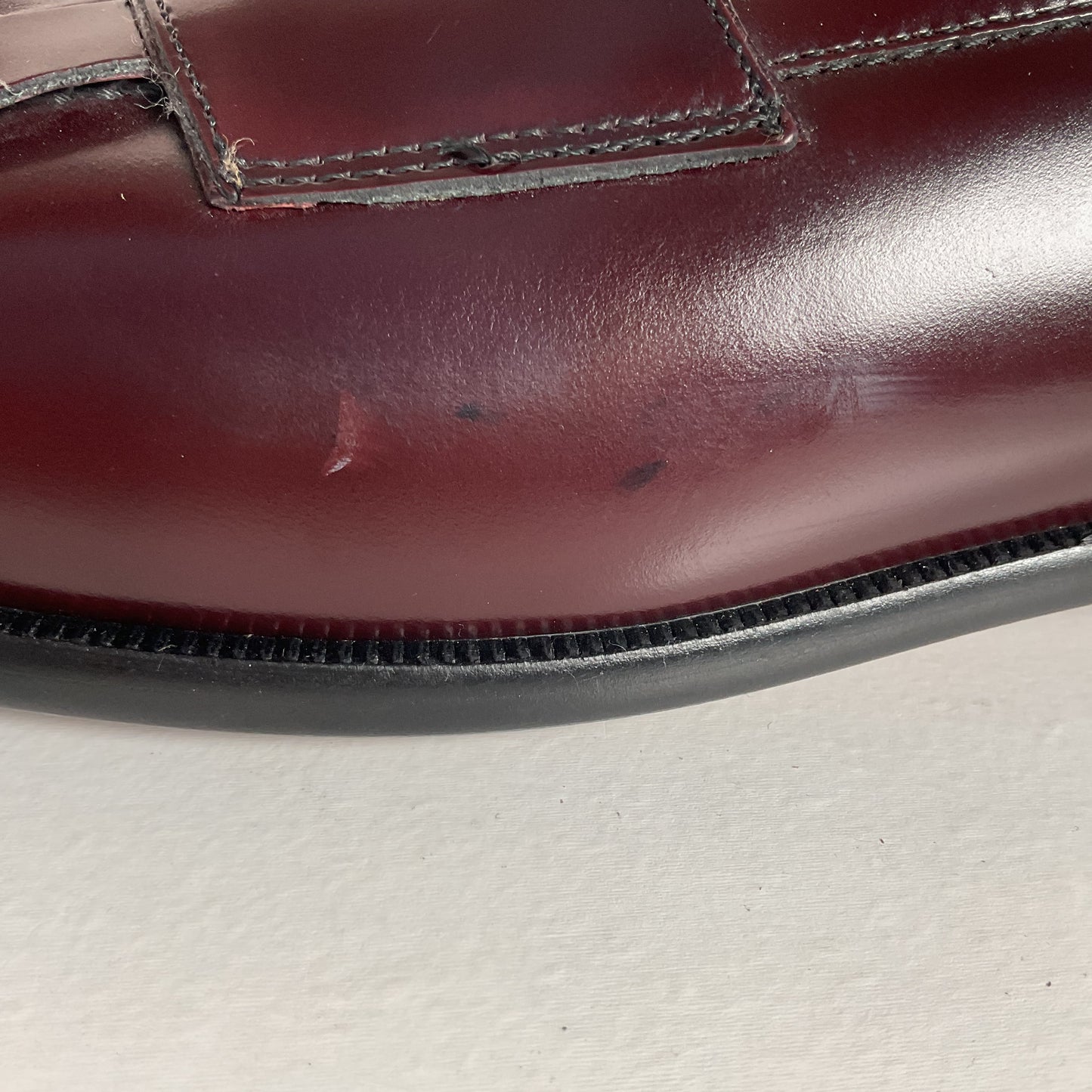 Mezlan Santander Tassel Loafer 11 M Burgundy High Shine