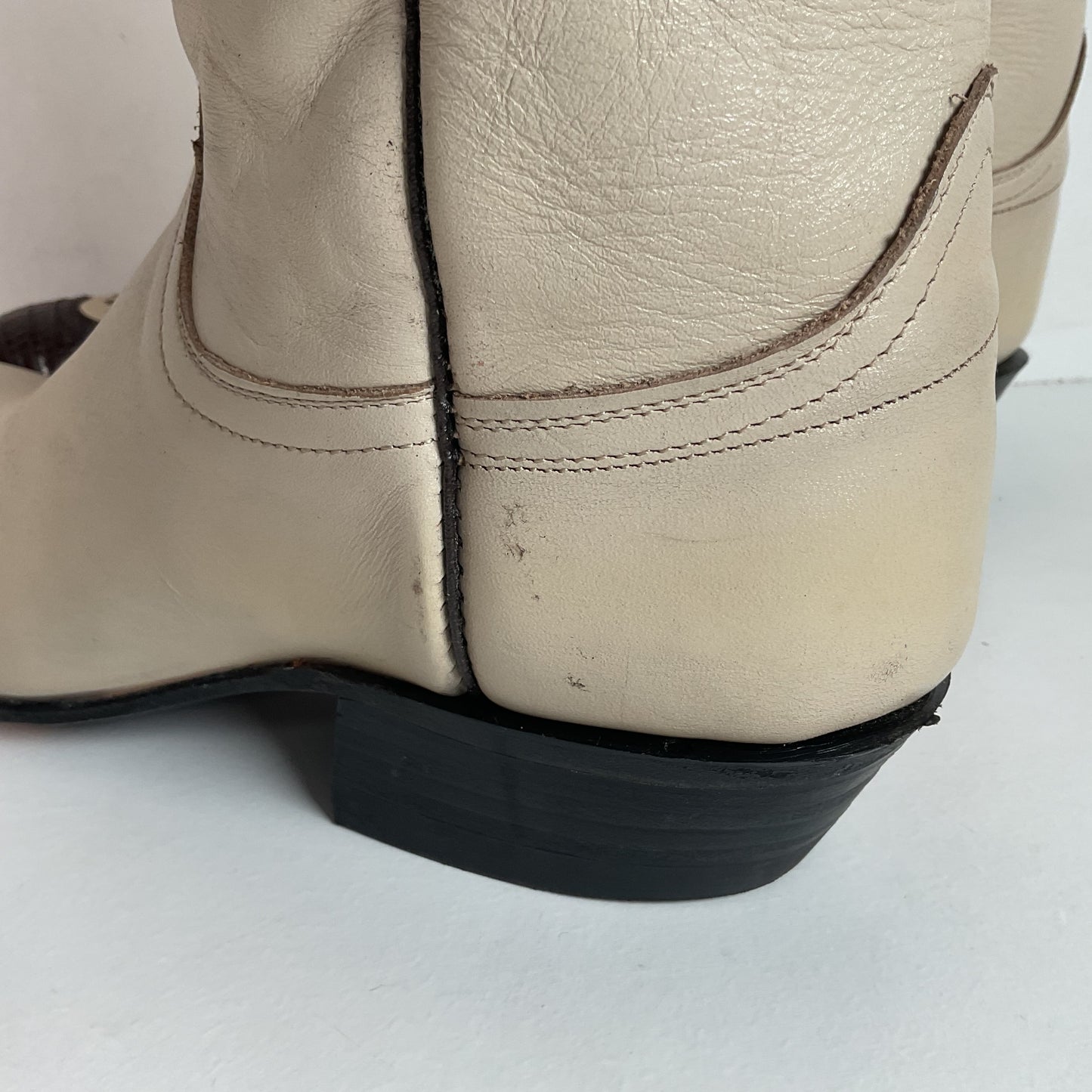 Vintage 1960s Cowtown Lizard Wingtip Cowboy Boots Men’s 8.5 A | Women’s 10