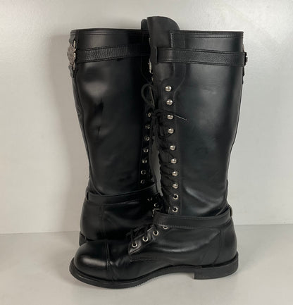 Vintage Harley Davidson Lace Up Tall Boots | Motorcycle | USA Made | Men’s 11.5