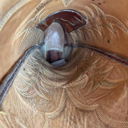 Vintage Tony Lama Buckaroo Boots | Rainbow Stitched | Men’s 8 A | Women’s 9