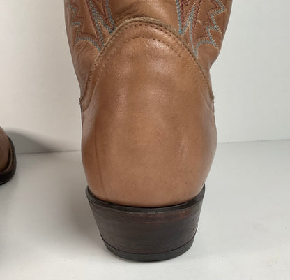 Vintage Tony Lama Gold Label Cowboy Boots | Marbled Leather | Men’s 8 D