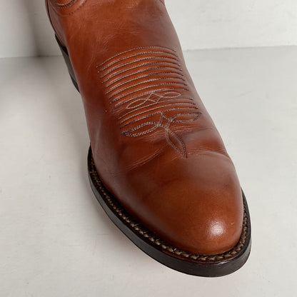 Vintage Tony Lama Cowboy Boots | Chocolate Cow | Men’s 11.5 D