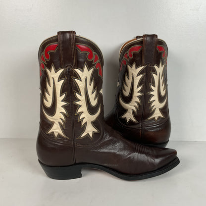 Vintage Justin Pee Wee Cowboy Boots | 1960s | Fort Worth Label | Men’s 9 C