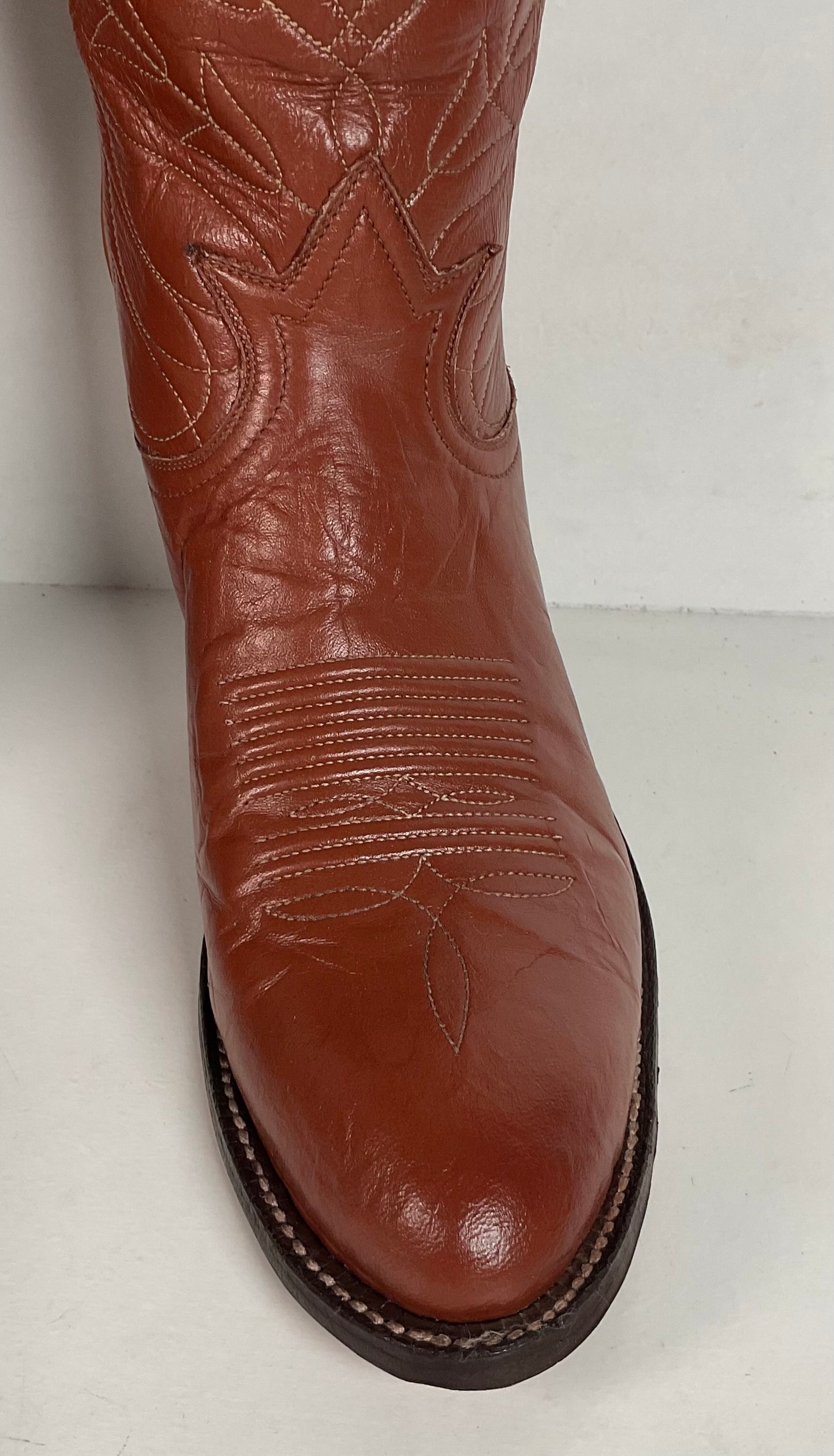 Vintage Tony Lama Cowgirl Boots | Brown | Men’s 5 B | Women’s 6