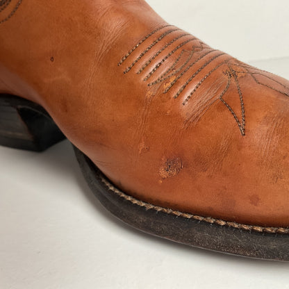 Vintage Justin Fort Worth Cowboy Boots | X Toe | White Label | Men’s 7 D