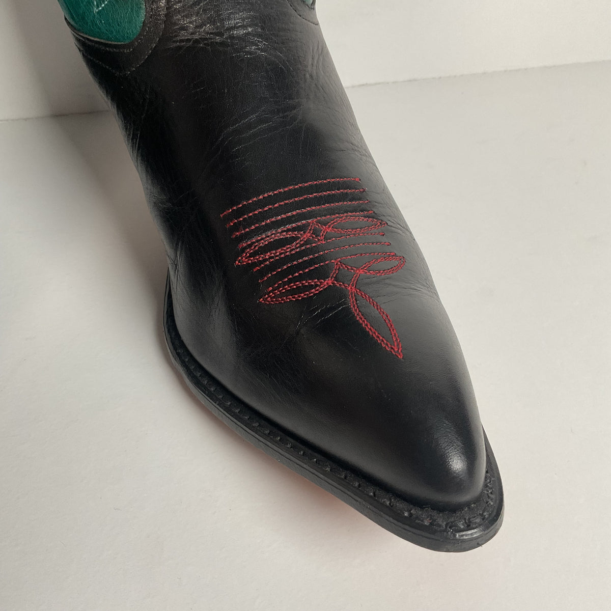 Vintage Dan Post for Code West Cowgirl Boots | Tooled Inlays | Women’s 9 M