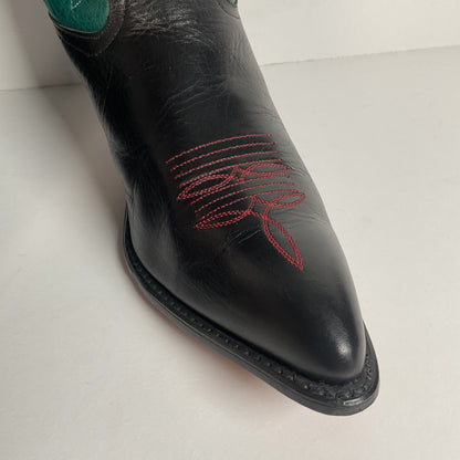 Vintage Dan Post for Code West Cowgirl Boots | Tooled Inlays | Women’s 9 M