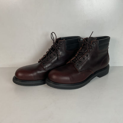 Vintage Red Wing Brown Leather Steel Toe Work Boots 12 B Style 2245 USA Made