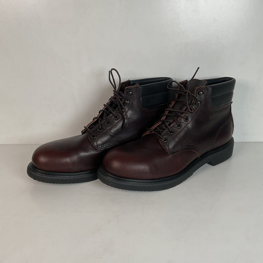 Vintage Red Wing Brown Leather Steel Toe Work Boots 12 B Style 2245 USA Made