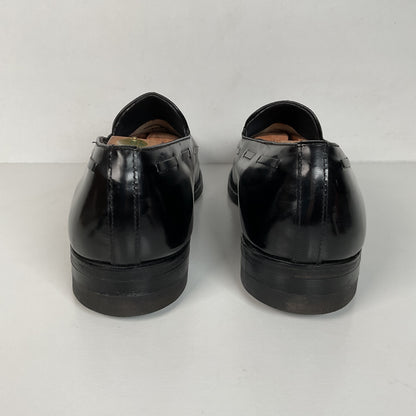 Vintage Florsheim Tassel Loafers | USA Made | Black Veal | High Shine | 10 EEE