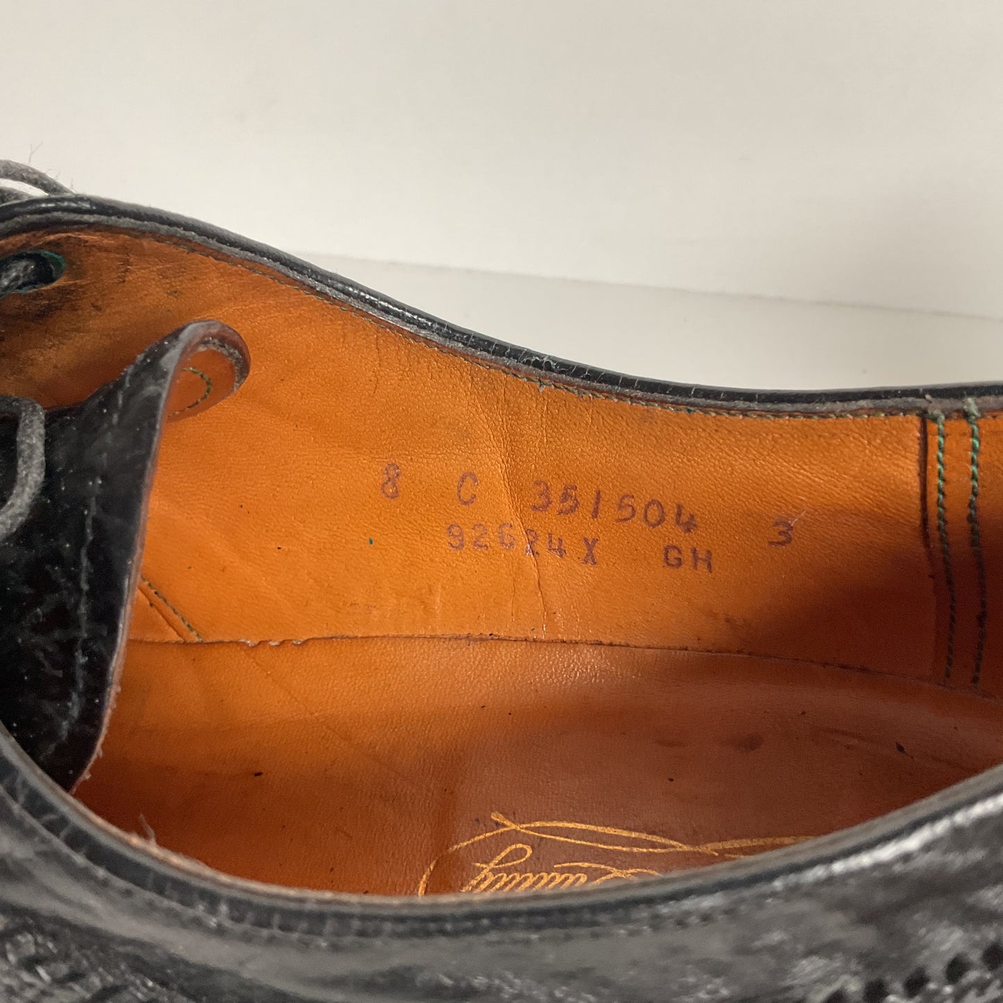 Vintage Florsheim Imperial Derby Shoes | Kenmoor | Exotic Shark | Men’s 8 C