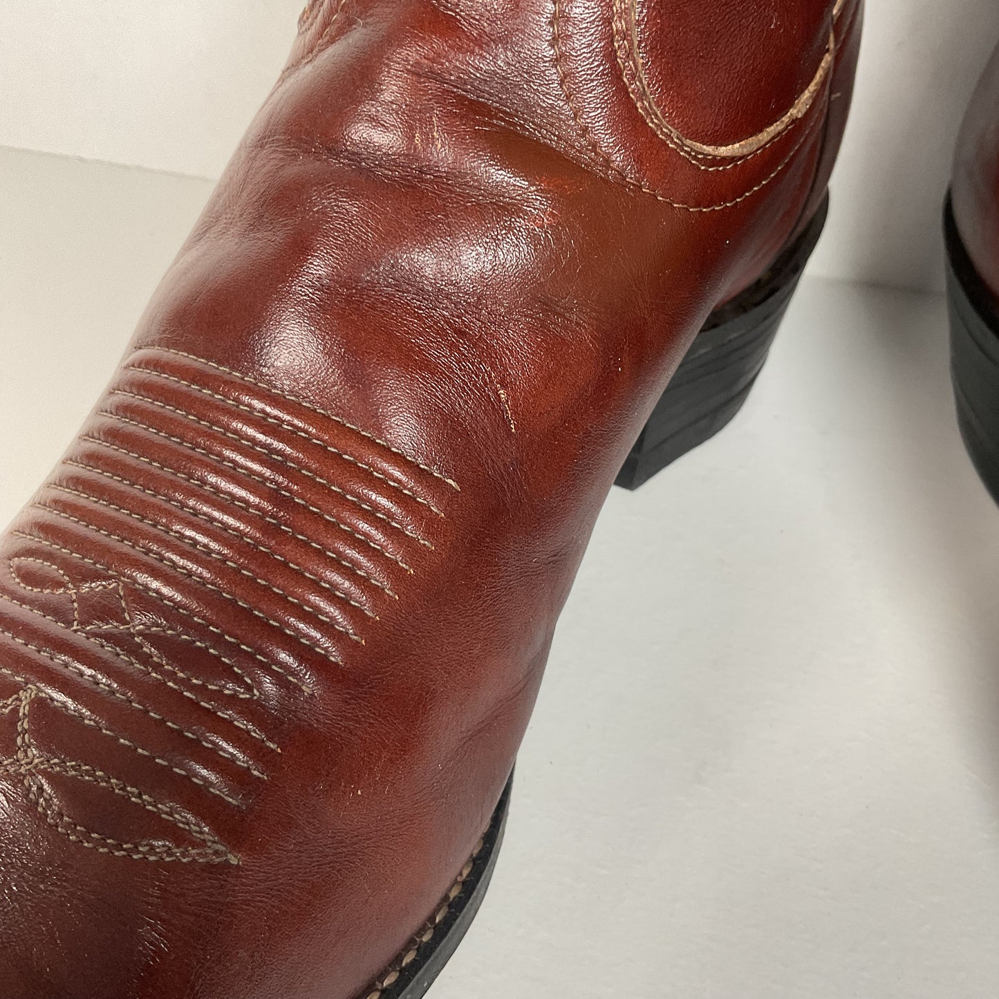 Vintage Tony Lama Cowboy Boots | Chocolate Cow | Men’s 11 D
