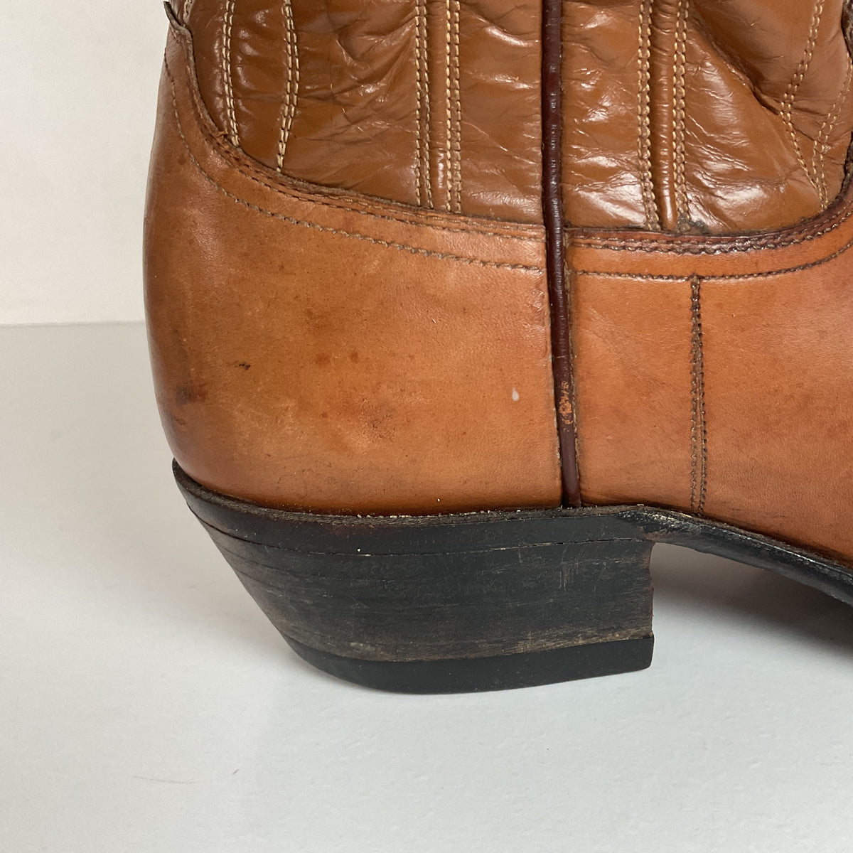 Vintage Justin Fort Worth Cowboy Boots | X Toe | White Label | Men’s 7 D