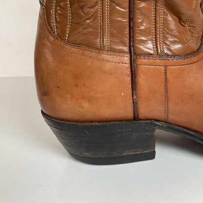Vintage Justin Fort Worth Cowboy Boots | X Toe | White Label | Men’s 7 D