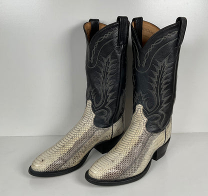 Vintage Tony Lama Water Snake Cowboy Boots | Snakeskin | Men’s 8.5 D