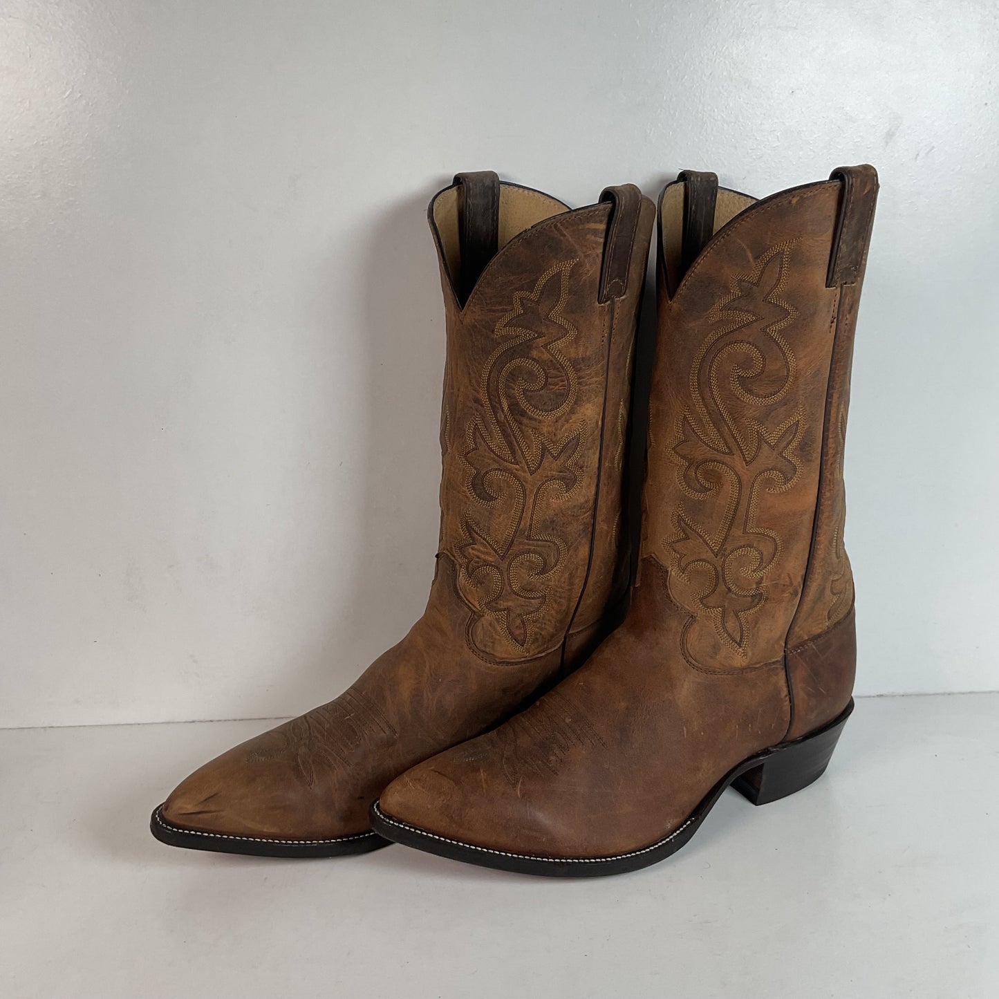 Vintage Justin Bay Apache Cowboy Boots 12 EE USA Made