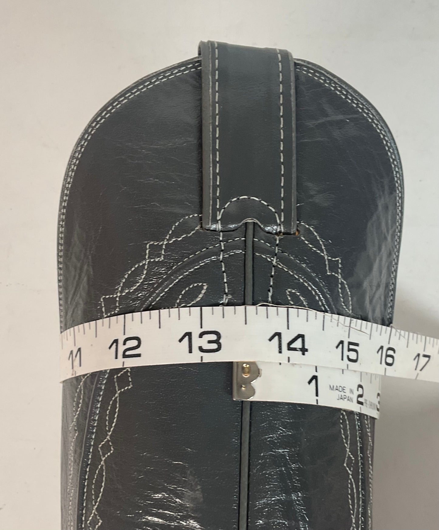 Vintage Justin Tall Grey Cowgirl Boots 7 B USA Made