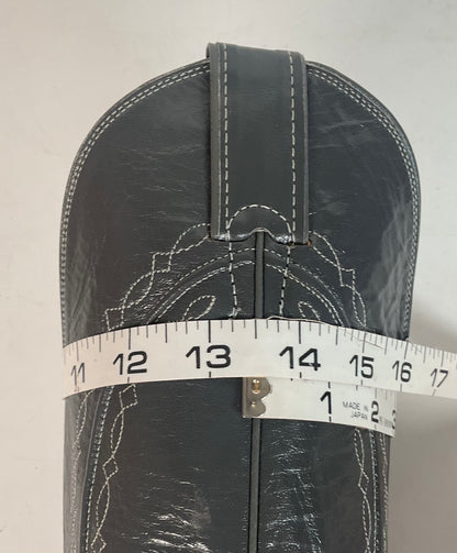 Vintage Justin Tall Grey Cowgirl Boots 7 B USA Made