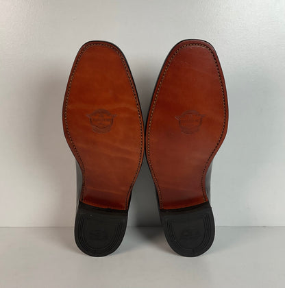 Vintage Florsheim Plain-Toe Derby Shoes | Burgundy Veal | 1970s | Men’s 13 B