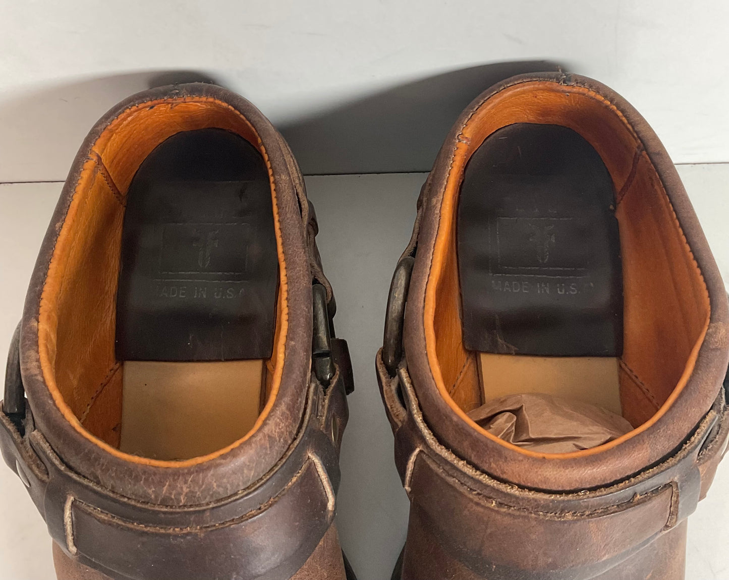 Frye Women’s Western Mule Clogs 7 M USA Made Gaucho Harness