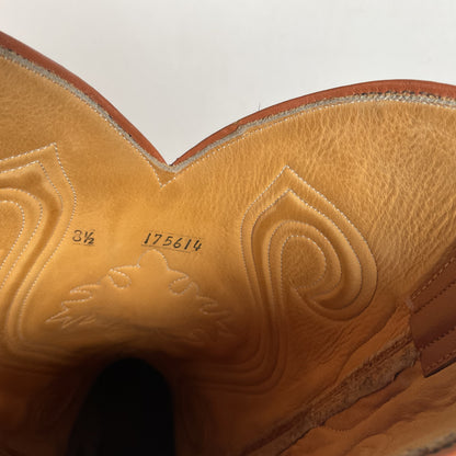 Custom Smooth Ostrich Cowboy Boots | Exotic | Tooled Inlay | Men’s 8.5