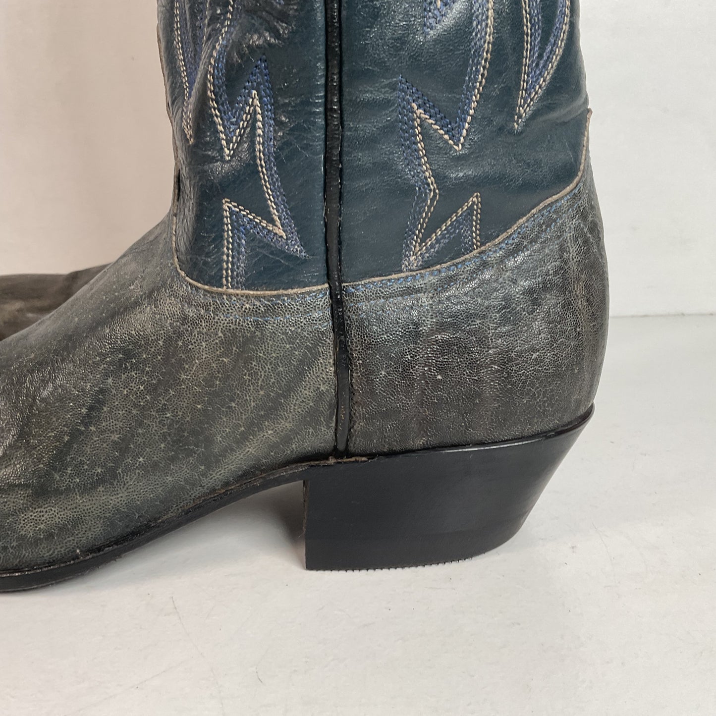 1960s Tony Lama Exotic Elephant Cowgirl Boots Men’s 7 B | Women’s 8 USA Made Gold Label