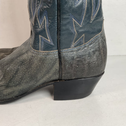 1960s Tony Lama Exotic Elephant Cowgirl Boots Men’s 7 B | Women’s 8 USA Made Gold Label