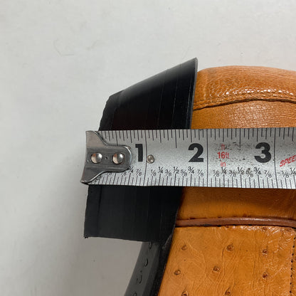 Tony Lama Butterscotch Ostrich Cowboy Boots 8 EE Exotic USA Made