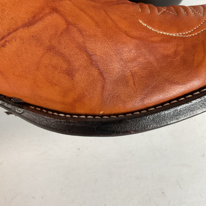 Vintage Justin Redwood Cowboy Boots | Original Box | USA Made | 10.5 D