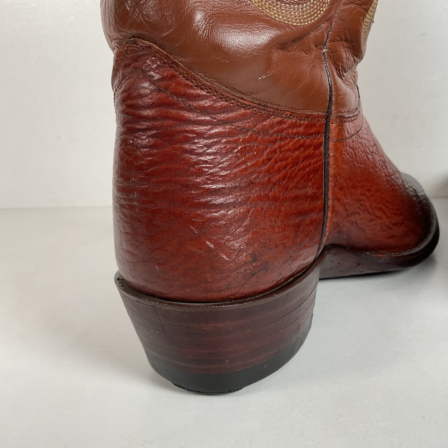 Vintage J. Chisholm Shark Skin Cowboy Boots | USA Made | Exotic | Men’s 10 D