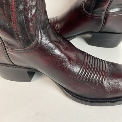 Vintage Lucchese Santini Goat Cowboy Boots | USA Made | Seville | Men’s 9 D