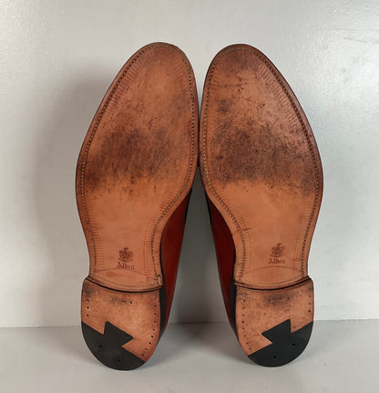 Vintage Alden Tan Calf Tassel Loafer 9 D Moc Toe Style 662 Old Logo