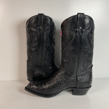 Tony Lama Royal Caiman Cowboy Boots | Exotic | Hornback | USA Made | 12 D