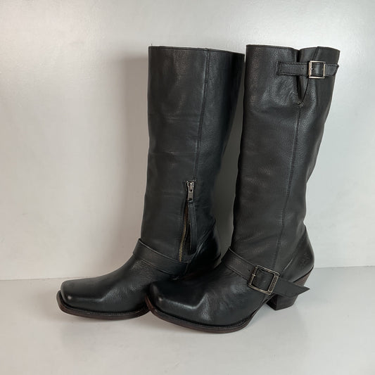 John Fluevog Tall Harness Biker Boots Men’s 9 | Women’s 11 Believe