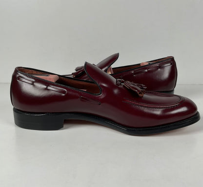 Vintage Allen Edmonds Saratoga Tassel Loafers | Burgundy Calf | Men’s 10 B