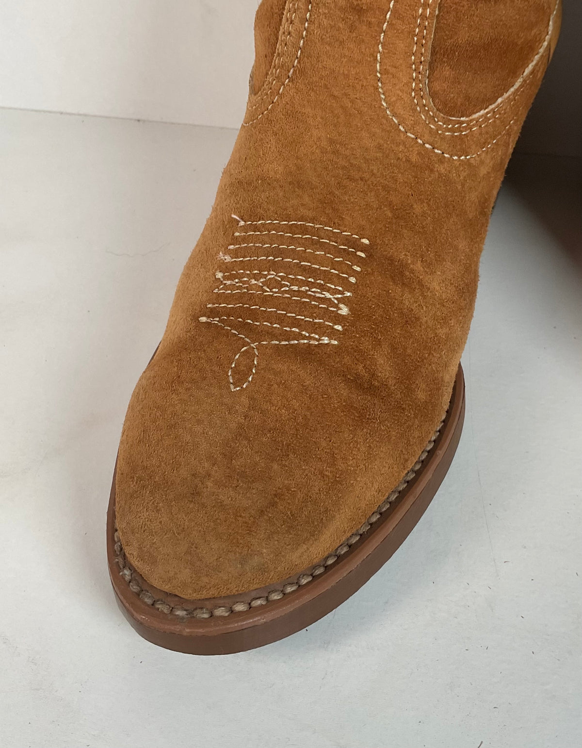Vintage Wolverine Pig Skin Suede Cowgirl Boots | USA Made | Women’s 7.5 M