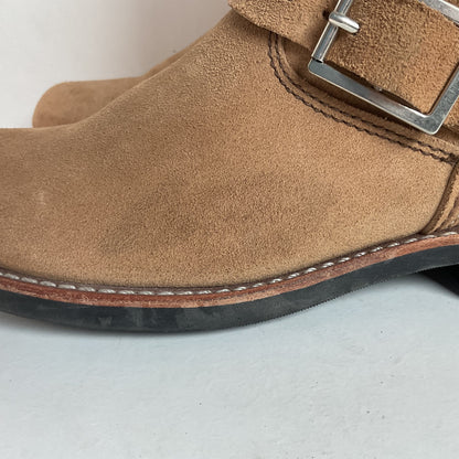 Red Wing Women’s Sand Mojave Suede Engineer Boots 8 B USA Made Style 3358