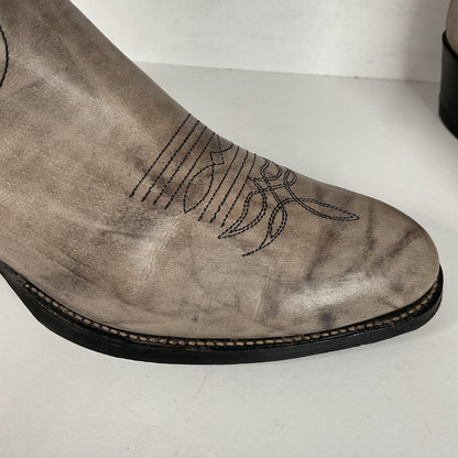 Vintage Justin Marbled Cowboy Boots | USA Made | Punchy | Grey | Men’s 9 D