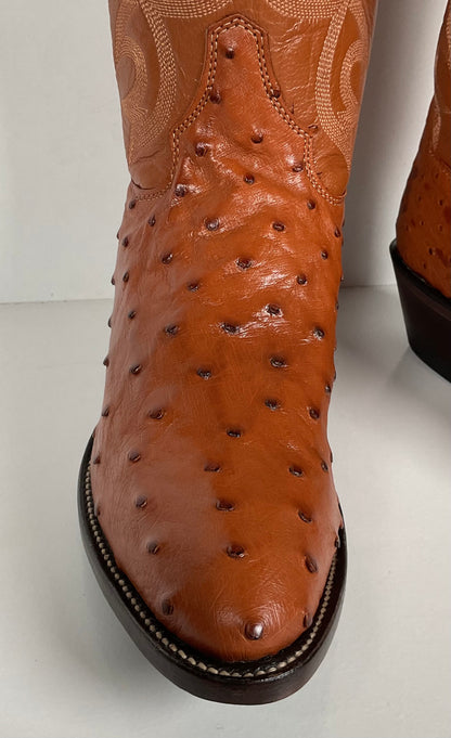 Justin Ostrich Quill Cowgirl Boots | Exotic | USA Made | Women’s 8.5 B