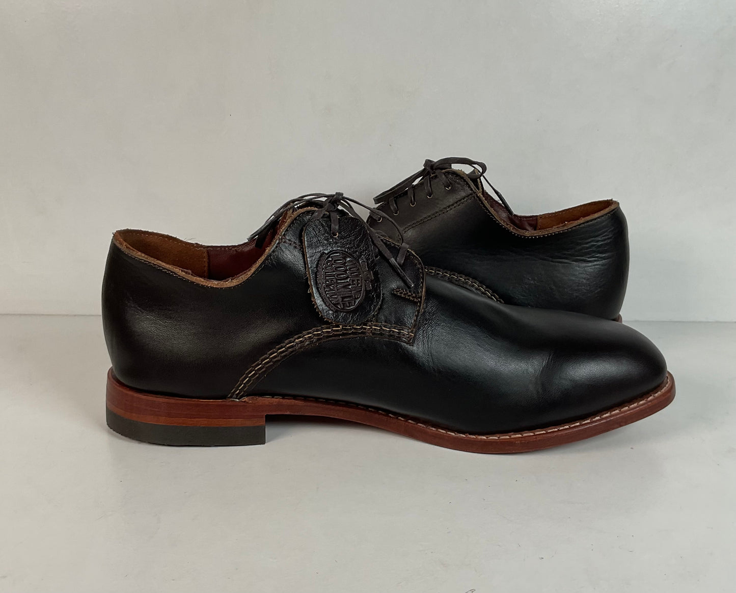 Wolverine Thousand Mile Plain Toe Boots 14 D USA Made Dark Bown