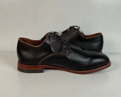 Wolverine Thousand Mile Plain Toe Boots 14 D USA Made Dark Bown