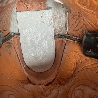 Lucchese Classics Handmade Tooled Cowgirl Boots 6.5 B Pee Wee Style