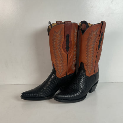 J. B. Hill Custom Cowgirl Boots | Teju Lizard | Style 12 | Women’s 6