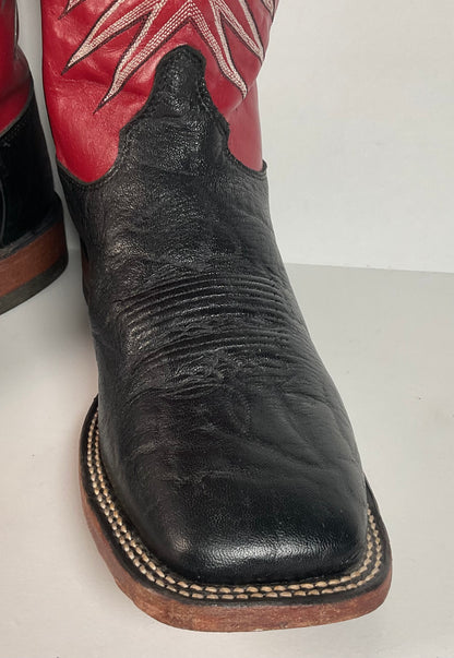 Justin Bent Rail Wildebeest Cowboy Boots | Exotic | USA Made | 10.5 D