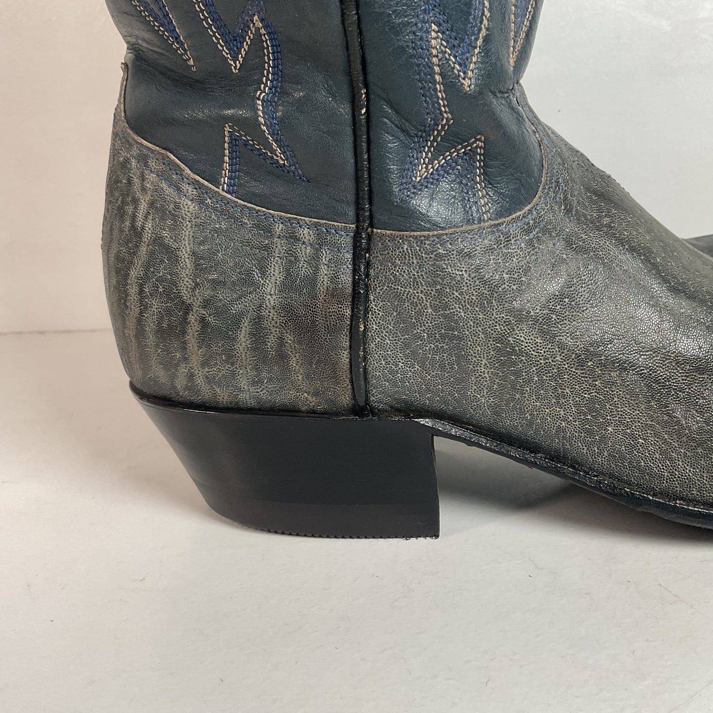 1960s Tony Lama Exotic Elephant Cowgirl Boots Men’s 7 B | Women’s 8 USA Made Gold Label