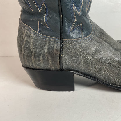 1960s Tony Lama Exotic Elephant Cowgirl Boots Men’s 7 B | Women’s 8 USA Made Gold Label