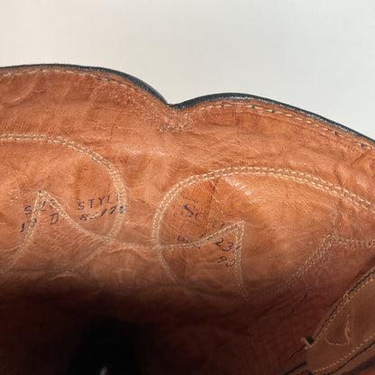 Vintage Sears Suede Cowboy Boots | Rough Out | 1960s-1970s | USA Made | 10 D