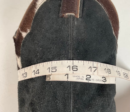 Vintage Larry Mahan Cowboy Boots | Pony Hair on Cowhide | Triad | Men’s 9.5 B