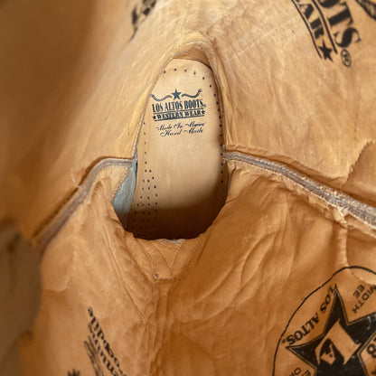 Los Altos Caiman Crocodile Boots | Exotic | Pointy Toe | Cream | Men’s 9 EE